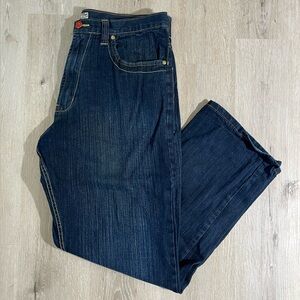 Vintage Brooklyn Xpress Men’s Straight Leg Jeans / 38X34 / Dark Wash